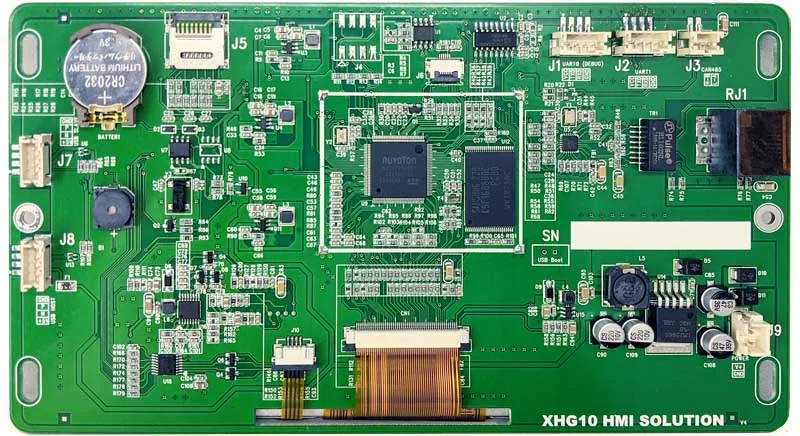 Placa de evaluación de 7 pulgadas HMI NUC977DK62Y, placa de desarrollo WinCE Linux con LCD