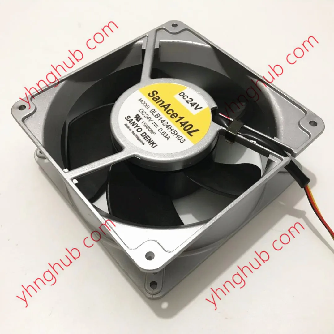 

Sanyo Denki 9LB1424H5H03 DC 24V 0.63A 140x140x50mm Server Cooling Fan