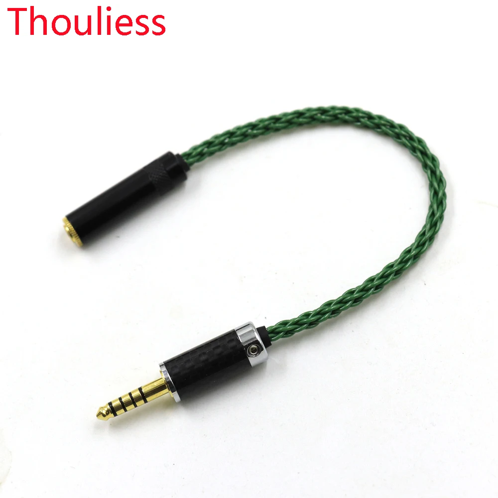 

Thouliess 4.4mm Male to 3.5mm 3pole Stereo Female Male Conversion Cable Earphone Audio Adapter Connector Cable