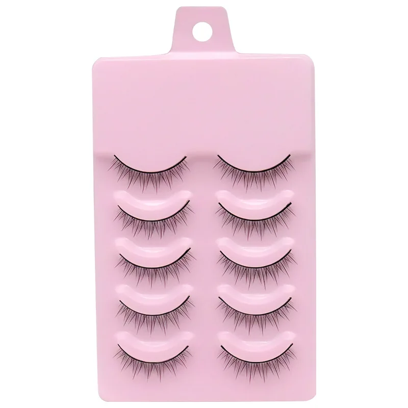 NEW Acrylic Natural Cross Beauty 5 Pairs False Eyelashes Handmade Eyelashes Japanese Eyelash Extension