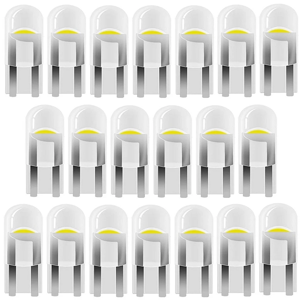 

100/50/30Pcs T10 W5W WY5W 194 168 2825 COB LED Car Wedge Parking Light Side Door Bulb Instrument Lamp Auto License Plate Light