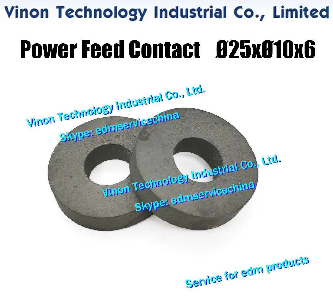 (5PCS Pack) 25x10xØ6mm Power Feed Contact edm parts for SUZHOU CHANGFENG WEDM-HS/MS machines High / Middle Speed wire cutting