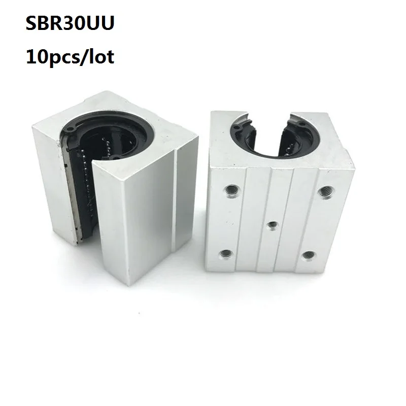 

10pcs/lot SBR30UU linear Ball Bearing Block open type CNC Router SBR linear guide rail 30mm Linear Slide unit SME30UU