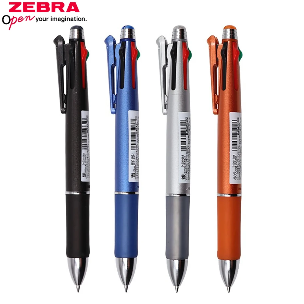 

Japan Zebra B4SA2 Multifunctional Ballpoint Pen 0.7mm Bullet Four Color Ballpoint Pen + 0.5mm Pencil Press Multicolor Marker Pen