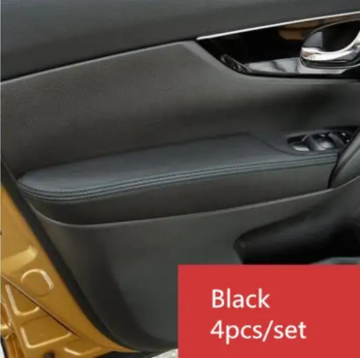 For Nissan Qashqai J11 2016 2017 2018 2019 2020 2021  Microfiber Leather Car Door Armrest Panel Protective Cover Car Interior