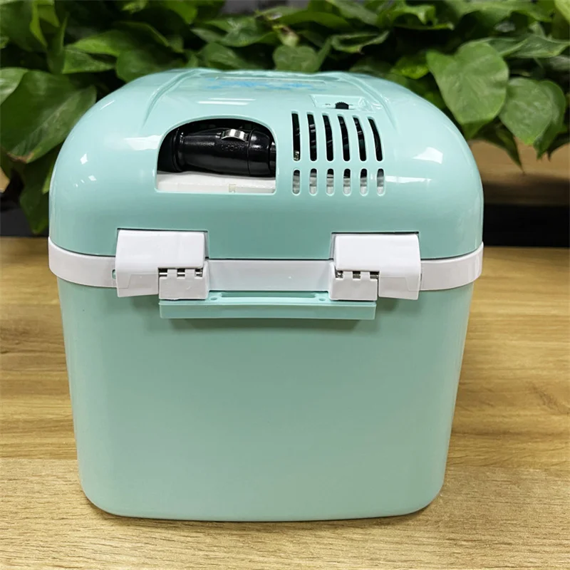 6L ตู้เย็นแช่แข็งเล็กตู้เย็นรถแบบพกพาตู้เย็นอัจฉริยะอุณหภูมิควบคุมการเก็บรักษาเครื่องสำอางและเครื่องทำความร้อน BX46