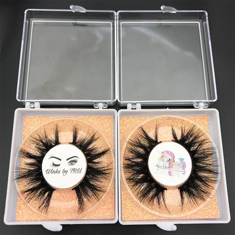 Wholesale order 50pairs/lot free logo MIKIWI Custom box 24 Styles soft dramatic Eye lashes 5D real mink handmade thick eyelashes