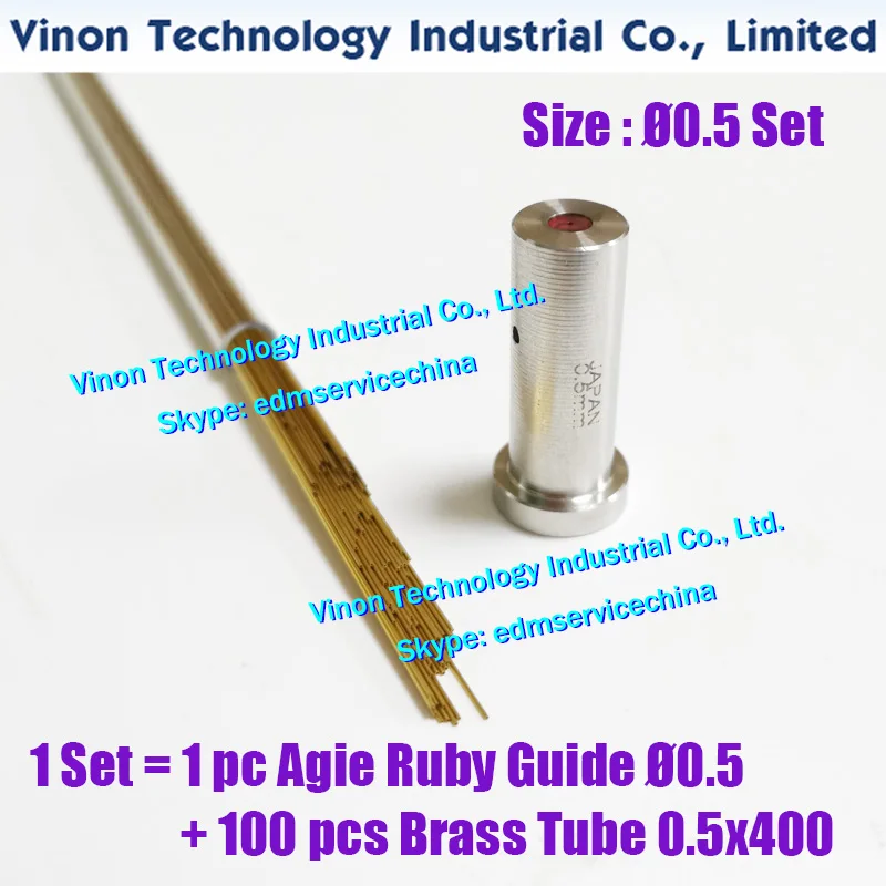 

Набор инструментов диаметром 0,5 мм = 1 шт. 100 мм Agie Ruby + 0,5 шт. 400 x мм латунная трубка с одним отверстием для сверления отверстий EDM Actspark SD1,Drill20