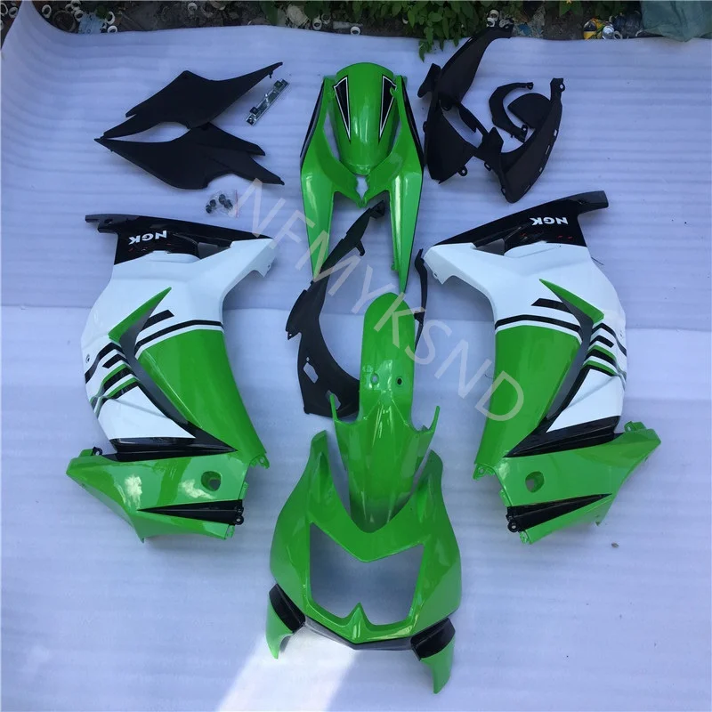 

Injection fairing kits for Kawasaki Ninja 250R 2008-2014 green white black ABS sport motorcycle fairings ZX250 250 08-14 fairing