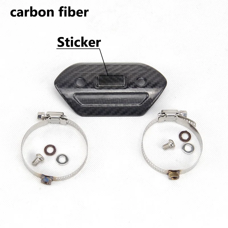 Motorcycle Project Exhaust Muffler Carbon Fiber Protector Heat Shield Cover Guard Anti-Scalding Cover for TMAX530 CB400 Z900