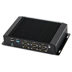 Newest 6*COM Industrial Mini PC Intel Core i5 4200U i7 4500U 5550U Computer GPIO HDMI VGA Dual LAN WiFi Windows 10