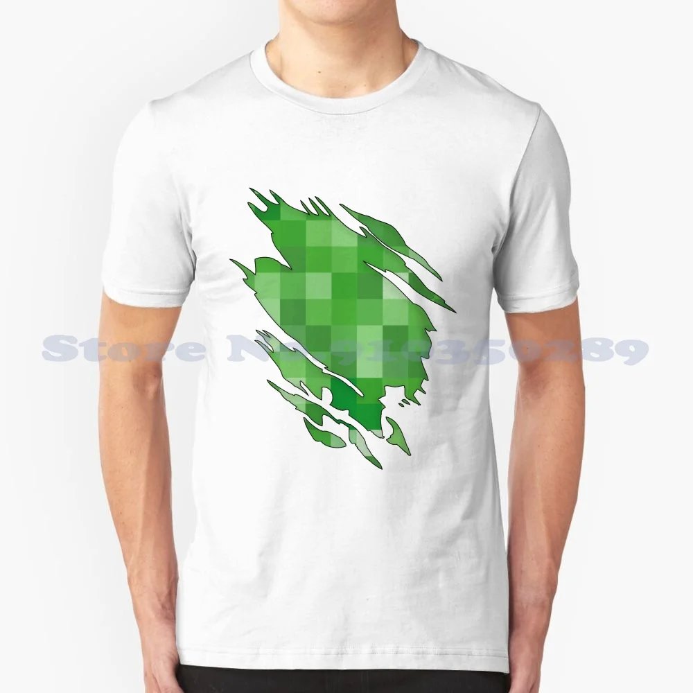 100% Cotton T-Shirt Video Games Freak Trending Fanboy Fangirl Gamer Pc Ps3 Ps4 Skeletons Cube Face Enderman Steve Villager