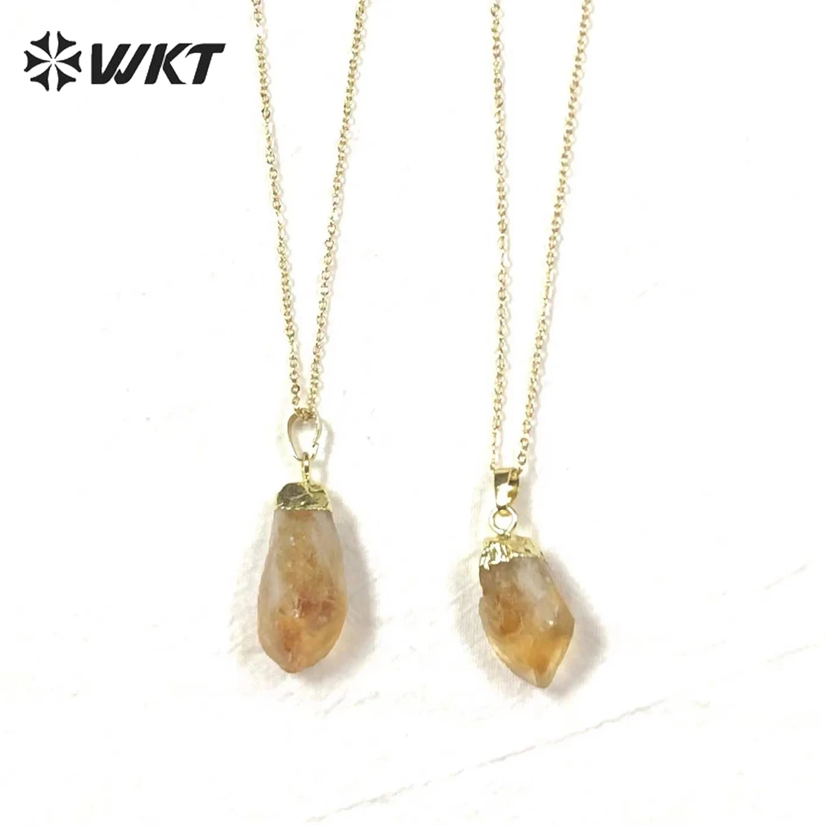WT-P1757 WKT Natural random shape topazs pendant can be paired with chain jewelry gifts accessories for women procurement