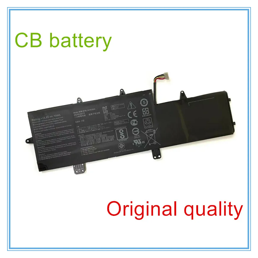 Bateria do Laptop C41n1804 15.4v 70wh para Pro 14 Ux450 Ux450fd Ux480 Ux480fd 0b20002980100 Notbook