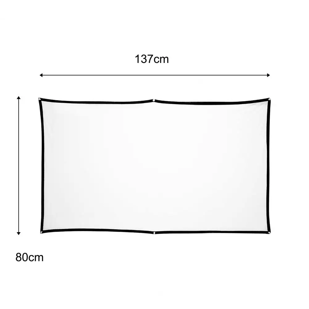 High Brightness Reflective Projector Screen 60 100 130 inch 16:9 Fabric Cloth Projection Screen for Espon Ben-q Home Beamer