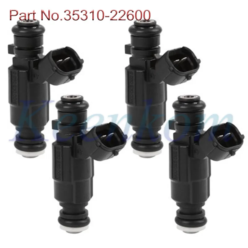 

4X Fuel Injector Nozzles 35310-22600 For Hyundai Accent 00-05 Elantra 01-08 1.5L 1.6L L4 04-09 Tiburon Tucson Santa FE 2.0L 2.7