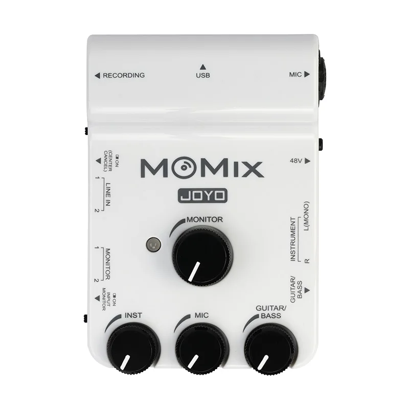 JOYO-MOMIX OTG Audio Interface, Portable Recording, Live streaming, Mic, Guitar, Bass, Keyboard, Electronic Drum