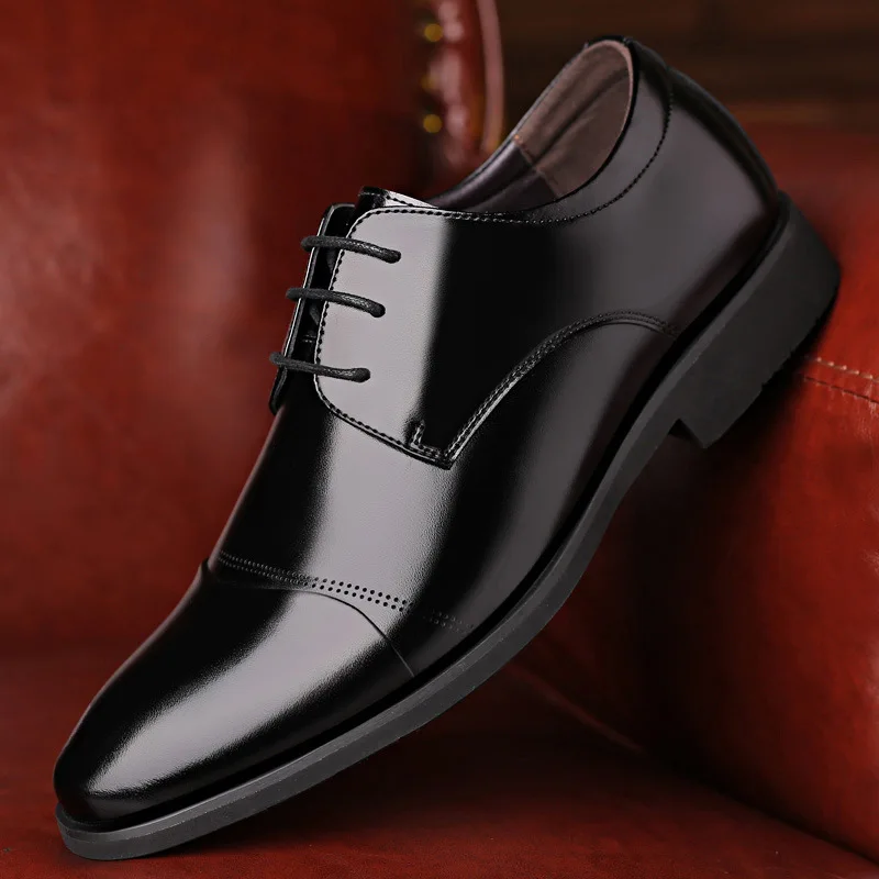 

Men Formal Shoes Leather Business Casual Shoes High Quality Men Dress Office Luxury Shoes Male Breathable Oxfords Zapatos Hombre