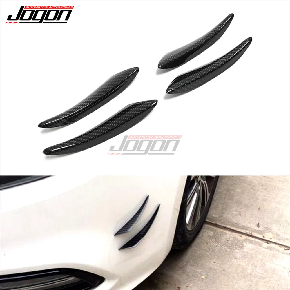

4pcs For VW Golf 5 6 7 8 GTI GTD TDI GTE R R-Line Front Bumper Lip Splitter Spoiler Canard Valence Stickers