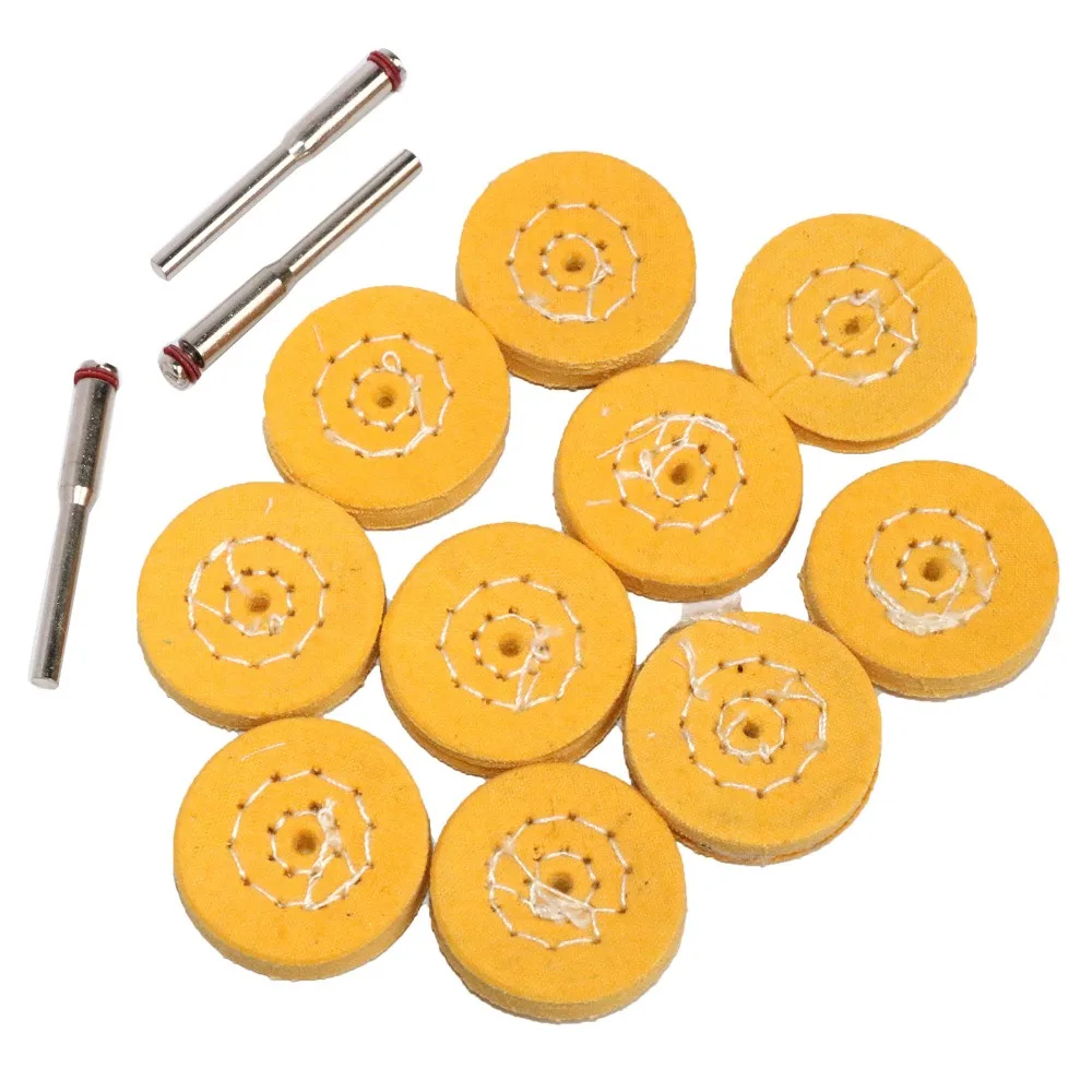 Cotton Cloth Grinding sanding Head Abrasive Buffing Wheel 3mm shank Cotton Thread Polishing mini Brush for Dremel Drill