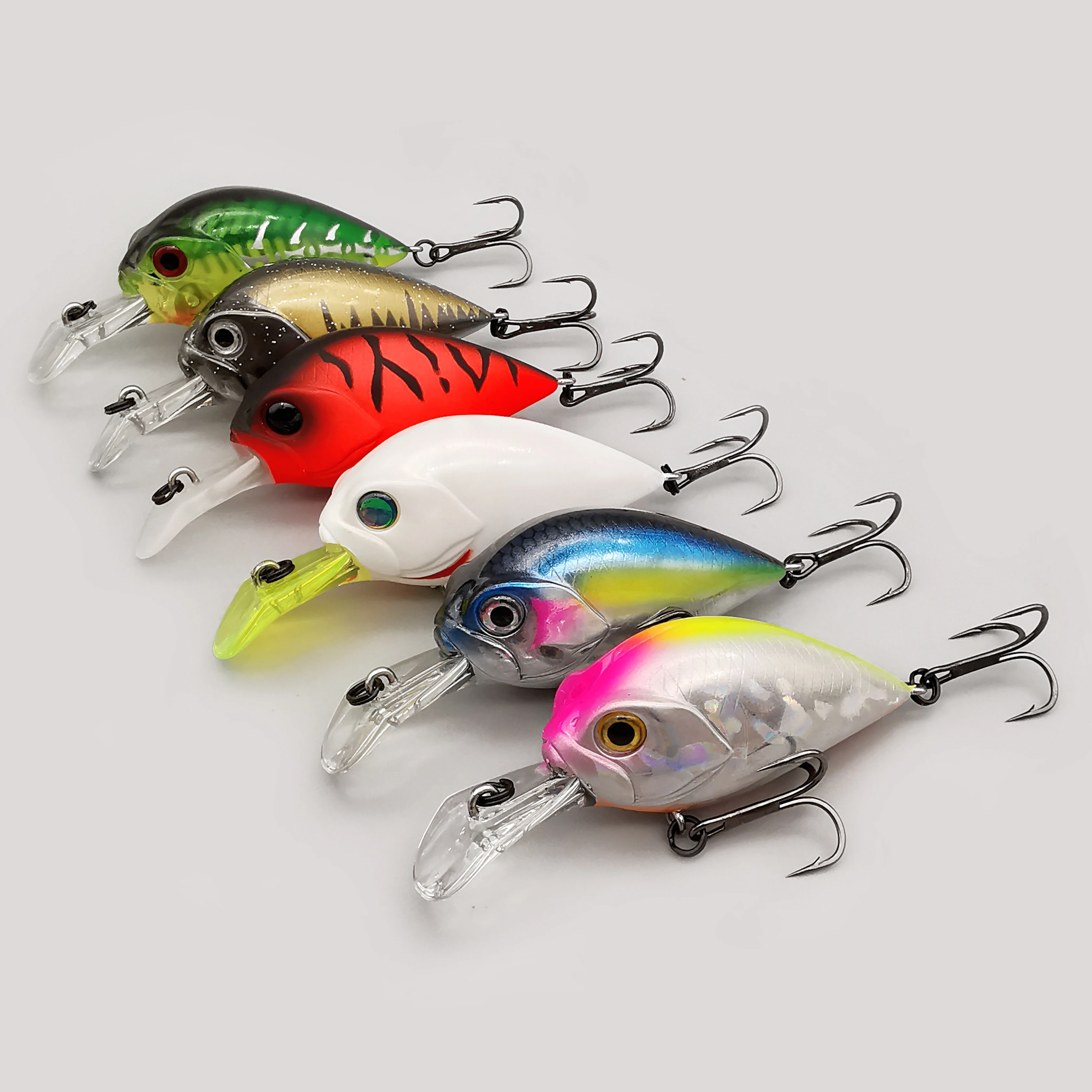 LUREHOLIC Wobbling Floating Crank 52mm 9g hard lure bait Fishing Lures Freshwater Trout Bass Artificial Baits