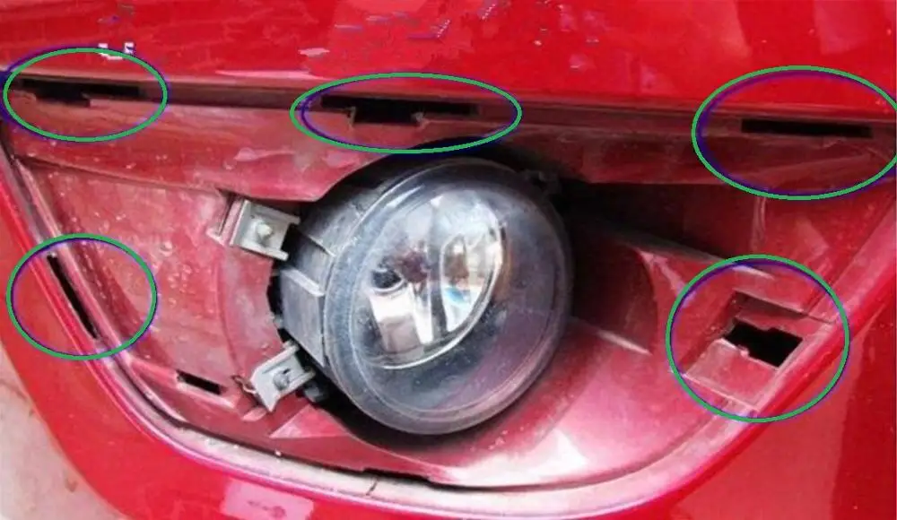 Left Right Chrome Front Bumper Fog Lamp Light Cover Fog Light Cover Fits Citroen C4  2008 2009 2010 2011