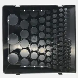 2024 New Black Drill Bit Storage Box Milling Cutter Drill Finishing Holder Organizer Case