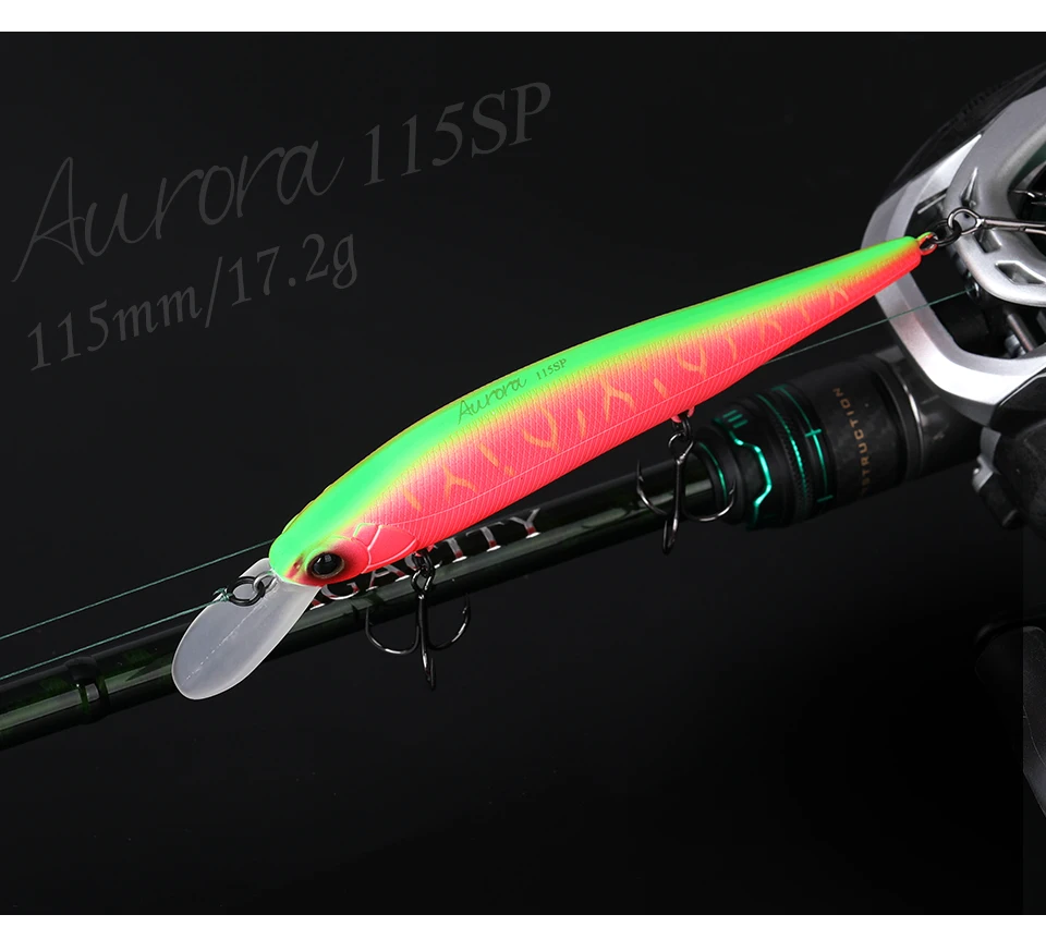 TSURINOYA 115 mm 17,2 g Suspending Minnow Angelköder Gewichtssystem AURORA 115sp Long Casting Pike Jerkbait Harte Köder – Detail 17