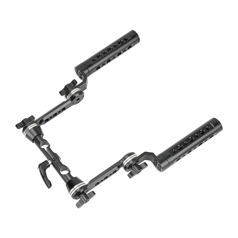 CAMVATE Aluminum Cheese Handgrip Rig With Strengthening ARRI Rosette Magic Arm & 15mm Dual Rod Clamp For DSLR Shoulder Mount Rig