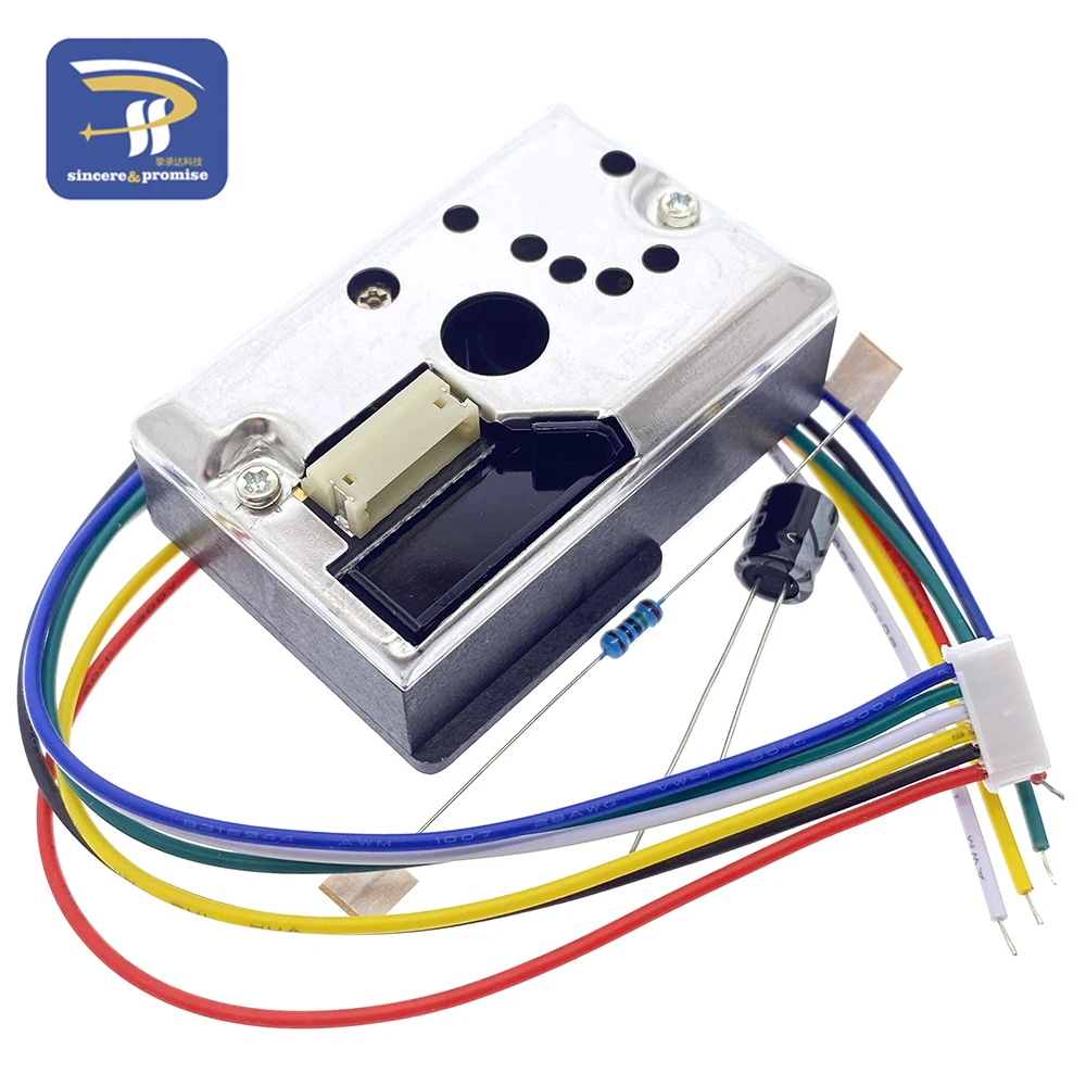 GP2Y1014AU0F Compact Optical Dust Sensor 5V Compatible GP2Y1010AU0F Smoke Particle With Cable Air Quality PM2.5