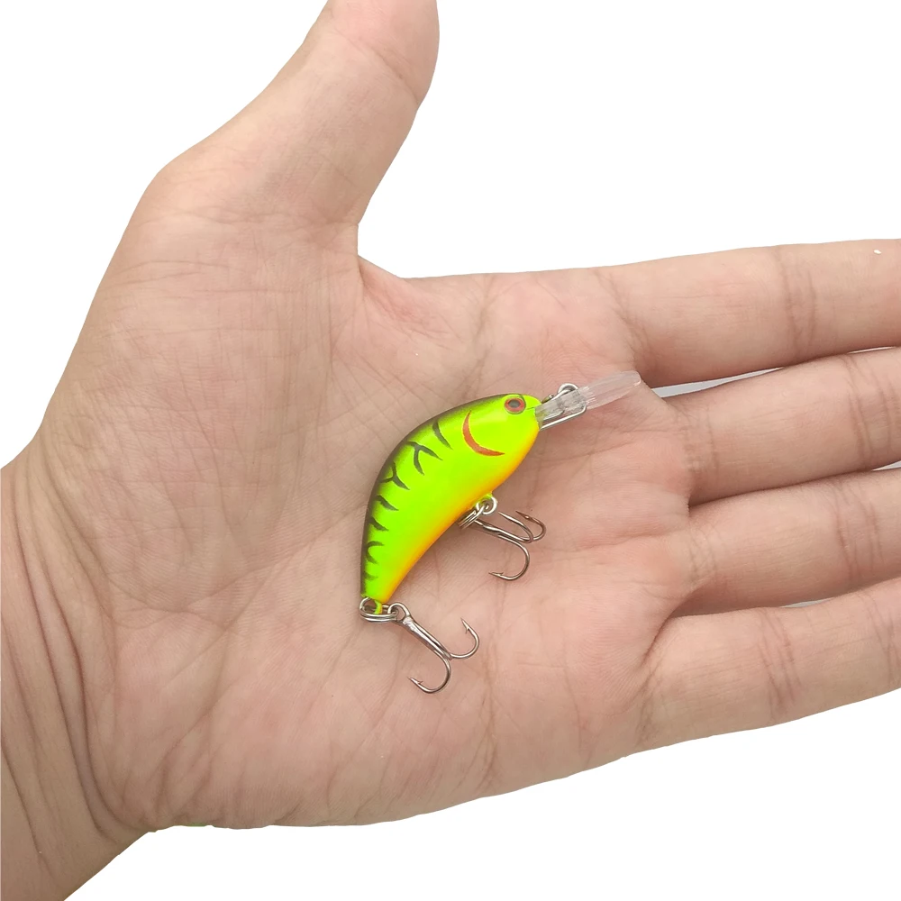 WATERBOY Mini Crank Minnow Fishing Bait 4cm 1.6in 3.4g 0.1oz Lifelike Wobbler Swimming And Colorful Classic Artificail Lure