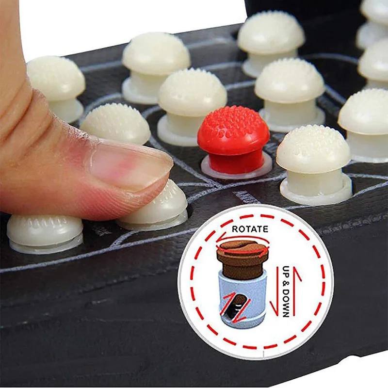 Acupressure Massage Slippers Medical Rotating Foot Massager for Women and Men Feet Care Reflexology Sandals Sore Pain Relief