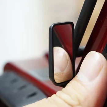 Yeahrun lente reflexiva espelho retrovisor automático para TRX-4 trx4 defender 1/10 rc rastreador modelo de carro atualização peças acessórios