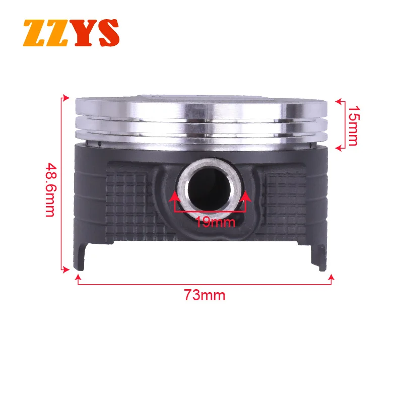 73mm 73.25mm 73.5mm 73.75mm 74mm Motorcycle Piston and Ring Kit For Suzuki AN250 AN 250 STD +25 +50 +75 +100 0.25 0.5 0.75 1.0