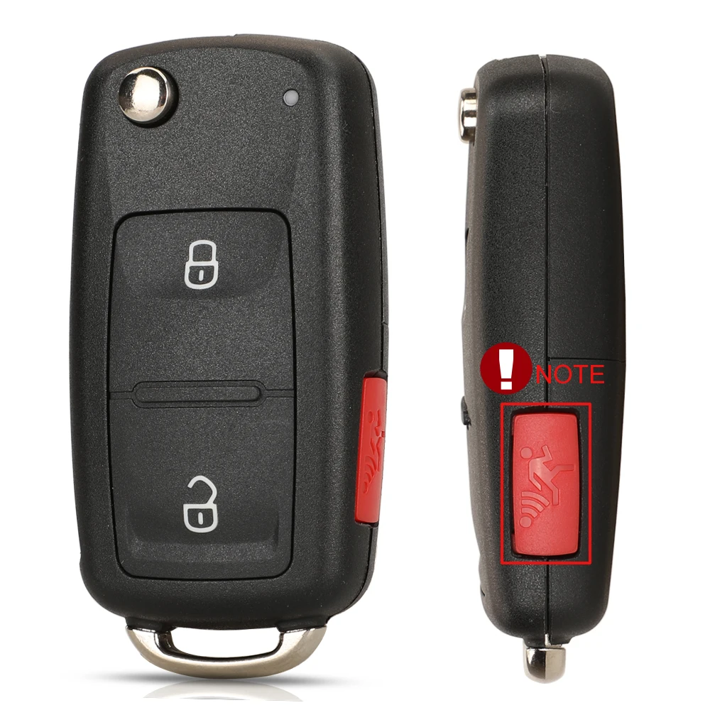 Jingyuqin 2/3/4/5-Tasten Klappbarer Fernbedienungs-Autoschlüssel Gehäuse Flip-Fob für VW Polo Golf MK6 Tiguan Touareg 202AD 202H 202Q