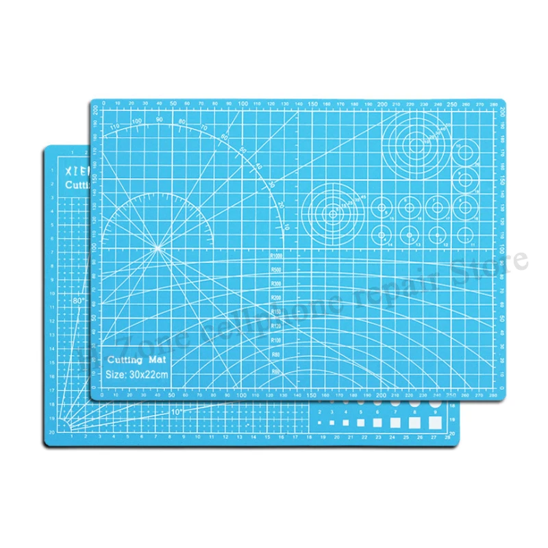 A4 colorful PVC Cutting Mat Pad Double-sided Patchwork Cut Pad Patchwork Tools Manual DIY Model Tool Cutting Board Self-healing