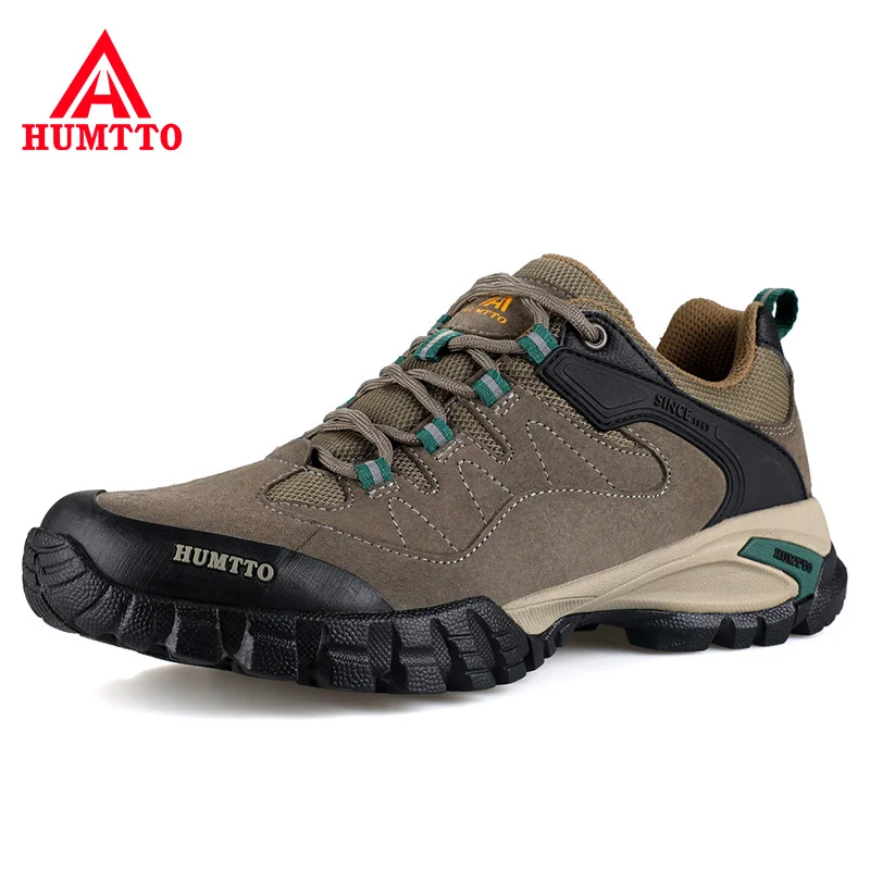 HUMTTO – chaussures de randonnée imperméables pour hommes et femmes, baskets respirantes et antidérapantes en cuir véritable, pour activités en