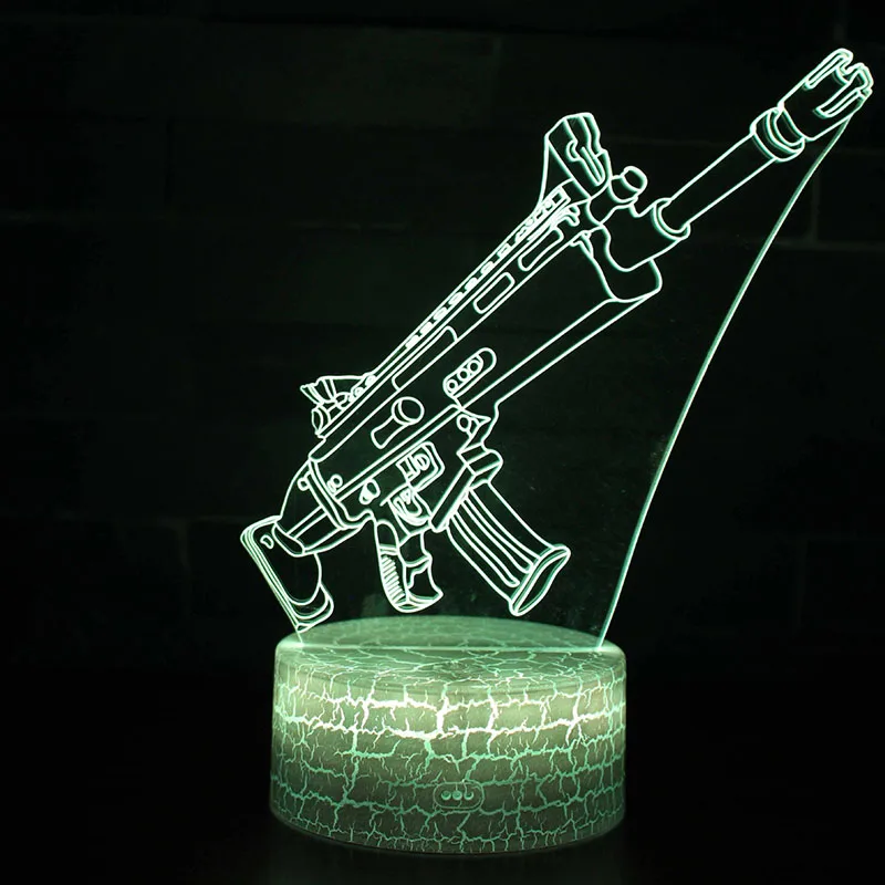 Fortress Night 3D Night Light Colorful Table Lamp