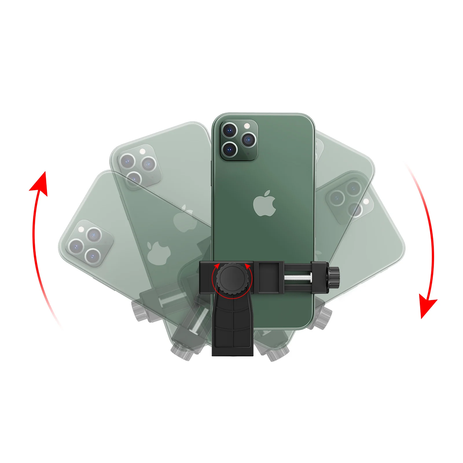 Litufoto للهاتف حامل ثلاثي القوائم 4.1 بوصة تصوير عالمي لهاتف Gopro iPhone Samsung Xiaomi Huawei Phone Travel