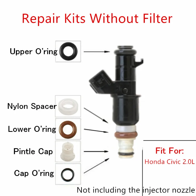 

500sets/2500pcs Fuel Injector Repair Kit for Honda Civic 2.0L Acura RSX CXS 2.0L (AY-RK203-1)