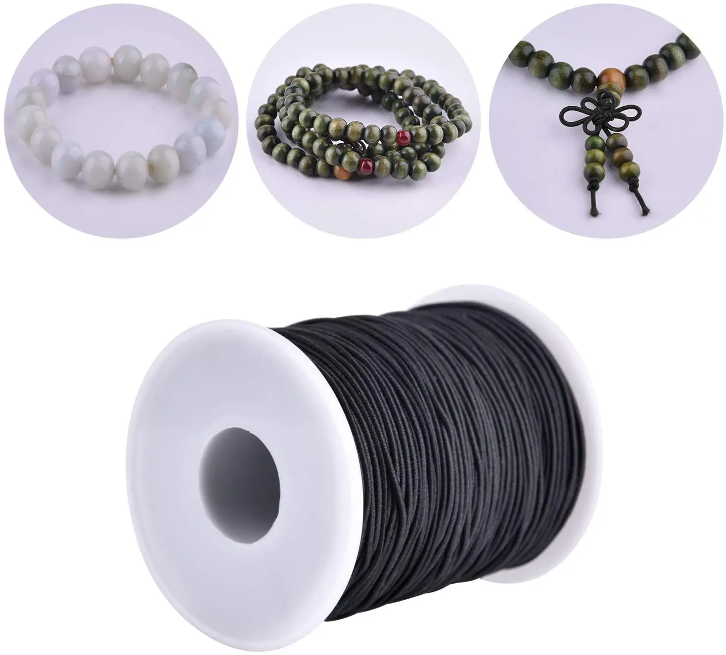 1/2/2.5/3MM White/black High-Quality Round Strong Elastic Rope Rubber Band Sewing Garment Craft DIY Sewing Accessories