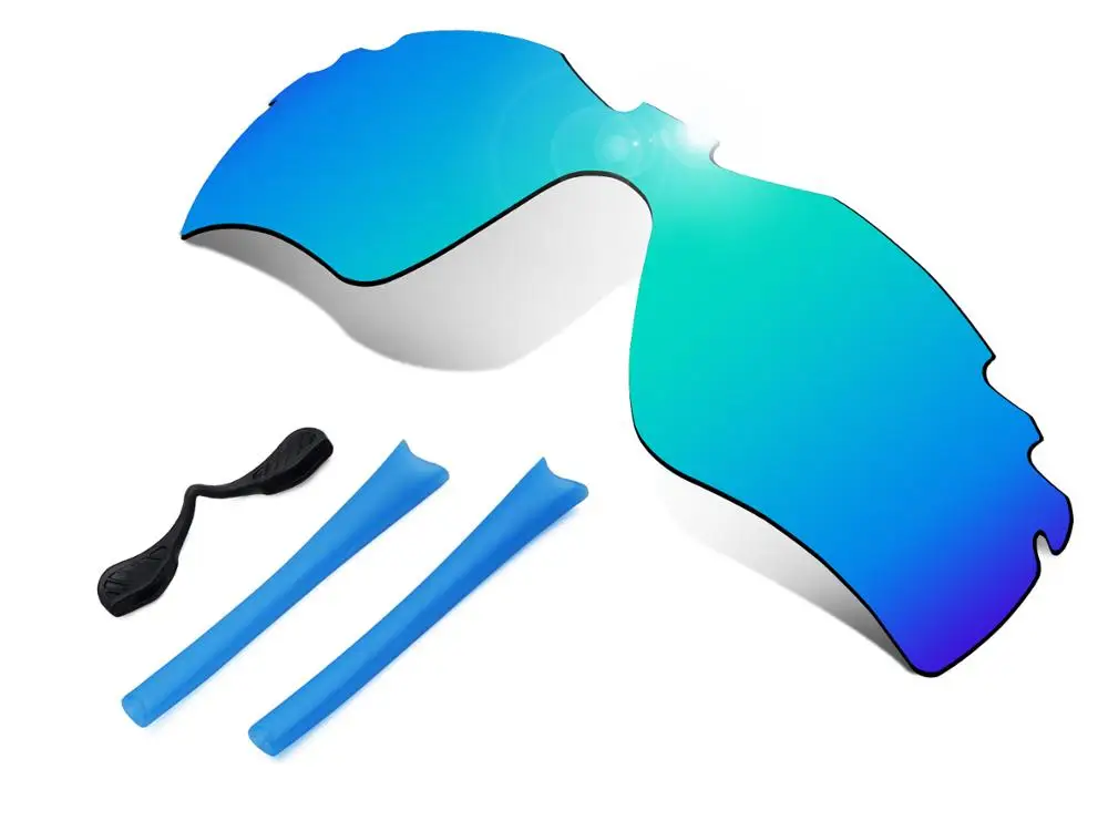 

Glintbay 100% Precise-Fit Blue Replacement Lenses and Rubber kit for Oakley Radar Path Vented Sunglasses