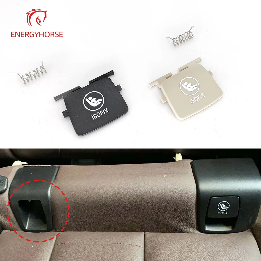 For BMW G01 Car Rear Child Seat Anchor ISOFix Cover Flap 52207474100 Auto Replacement Parts For BMW X3 X4 G02 Car Seat Covers