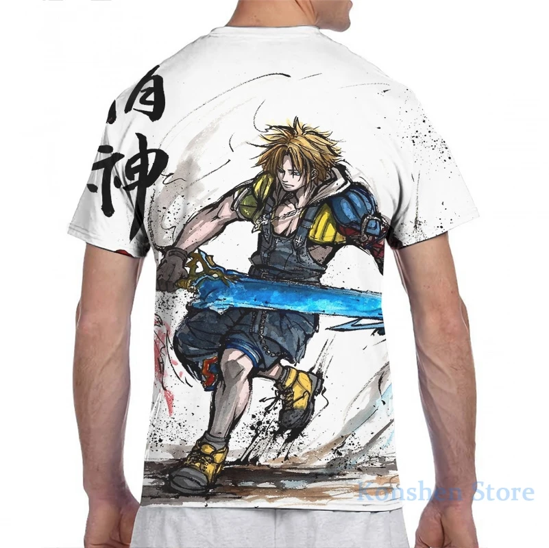 Tidus from Final Fantasy X men T-Shirt women all over print fashion girl t shirt boy tops tees Short Sleeve tshirts