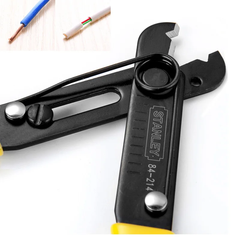 Stanley 1-piece copper aluminum crimping tools electrical wire stripping Pliers looping bending cutting cord tool multi function