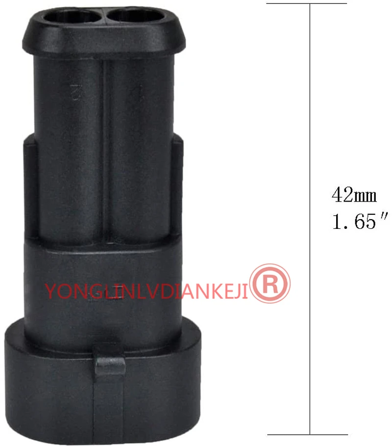 YONGLINLVDIANKEJI 1/2/3/4/5/6 vías Pin automotriz impermeable cable conector terminal HID