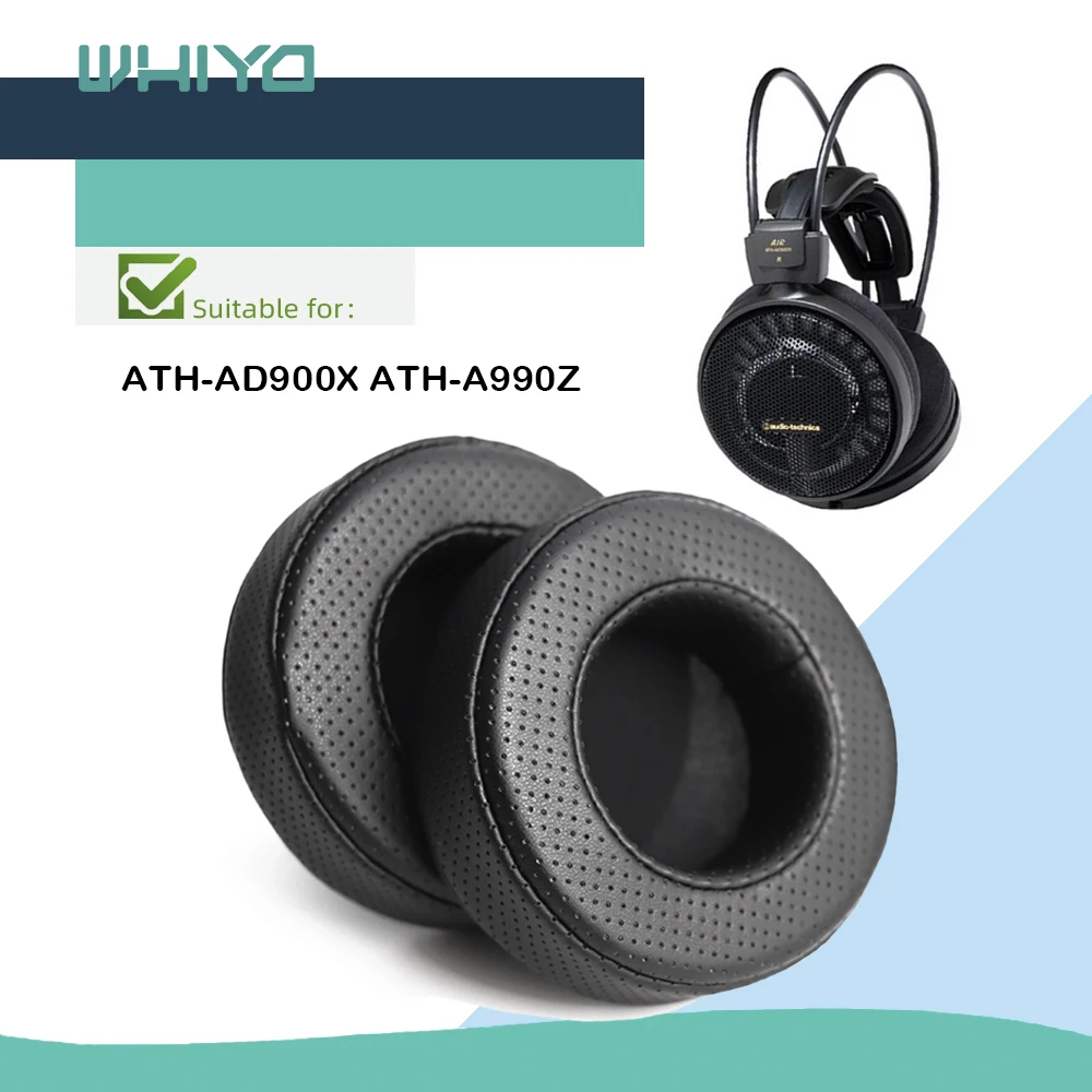 

Whiyo Replacement Ear Pads for ATH-AD900X ATH-A990Z Headphones Cushion Sleeve Velvet Earpad Cups Earmuffes Cover