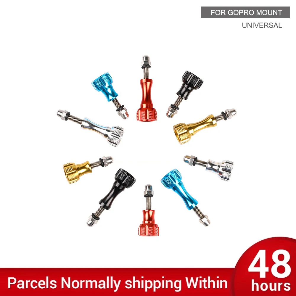 Gopro hero 9 8 7 6 5 4 yi 4k sjcam eken go pro,アクションカメラアクセサリー用アルミニウム合金ナット一脚三脚