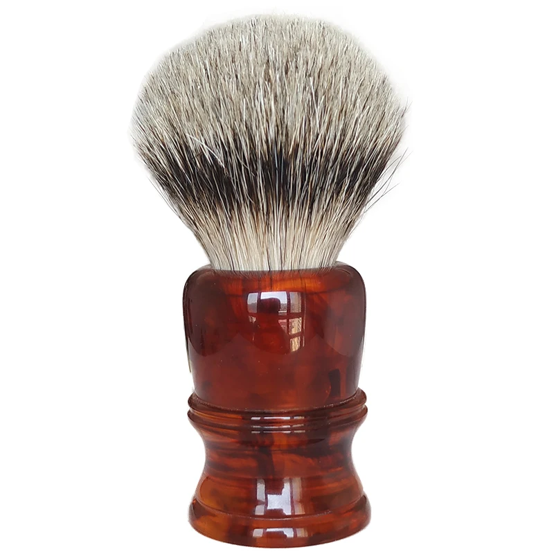 

Dscosmetic 22MM super Badger Hair shaving Brush Amber smok resin handle