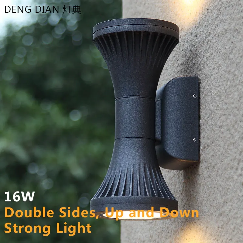 Fashion 16W UP DOWN LIGHT OUTDOOR Wall Light Waterproof aluminum wall lamp CREE LED Porch Lights Aisle Ballcony Vintage Sconce